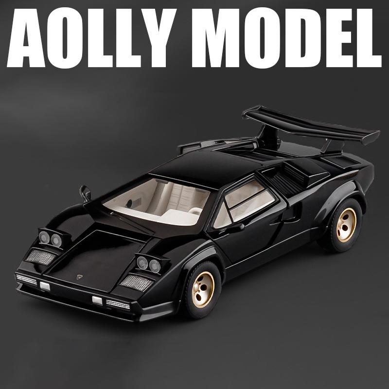 1/24 Lamborghinis LP500S Supercar Toy Car Model Wheel Steering Sound and Light Children's Toy Collectibles Birthday Gift