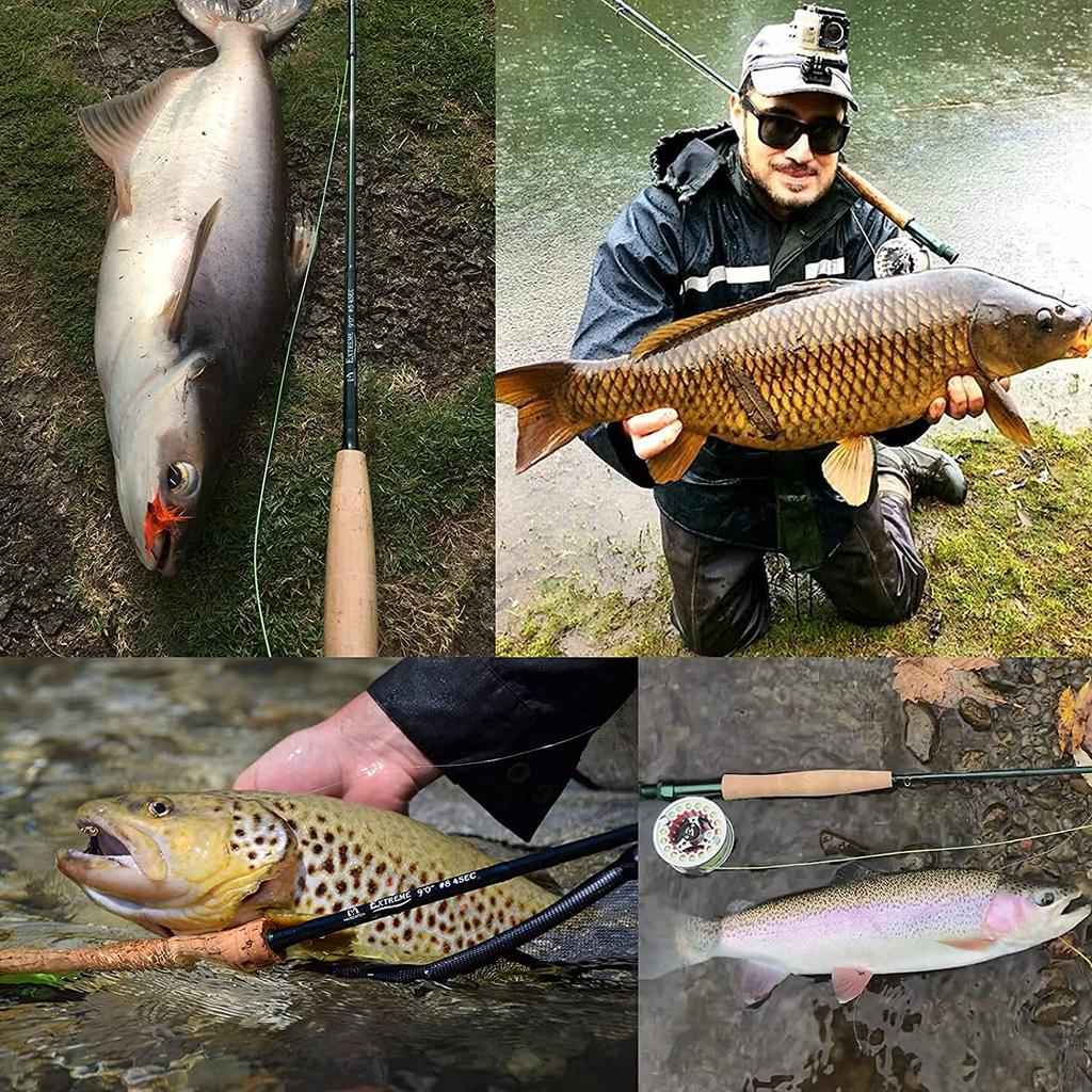 M MAXIMUMCATCH Maxcatch Extreme Fly Fishing Rod Combo Kit Fly Rod Set Beginner Introductory Set with Storage Bag 8wt Fly Rod (9'0" Комплект)