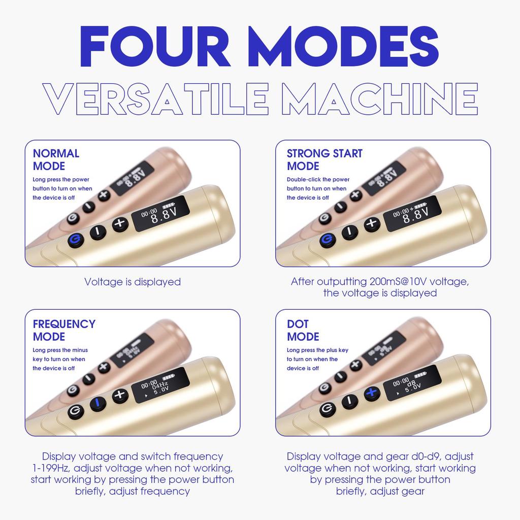 Mast Nano2 Tattoo Pen Machine Беспроводной микроблейдинг с вращающимся ЖК-дисплеем, легкая батарея 1100 мАч для бровей, подводки для глаз, губ, кожи головы и точечных татуировок