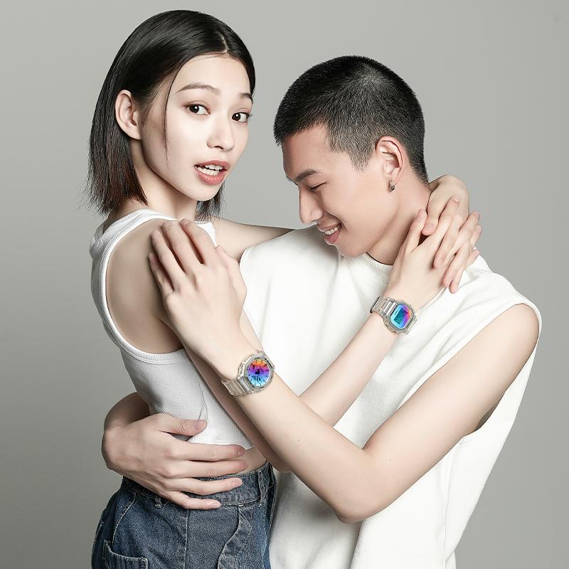 Casio G-Shock Серия Neon Ретро Классические Квадратные Кварцевые Часы Мужские часы Синие DW-5600SRS-7PR
