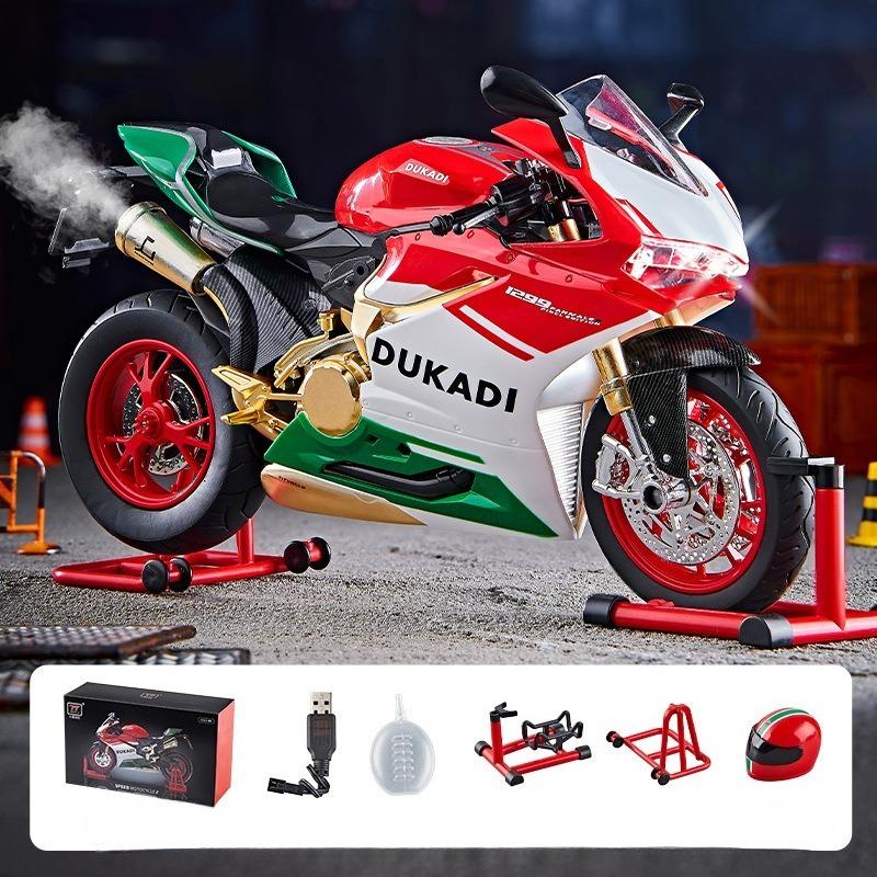 Симуляция распыления 1:9 Ducati 1199 Супермотоцикл Алюминиевая Модель Литье под Давлением Коллекция Миниатюрный Автомобиль Подарок Парню Декор для Дома