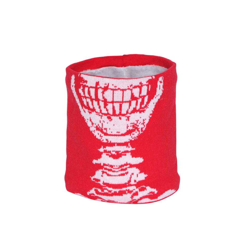 Мужской Женский Кашемировый Утепленный Зимний Шейный Платок Хэллоуин Вечеринка Лицо Черепа Полотенце Ветрозащитный Гейтер для Шеи Чехол Модный Теплый Шарф