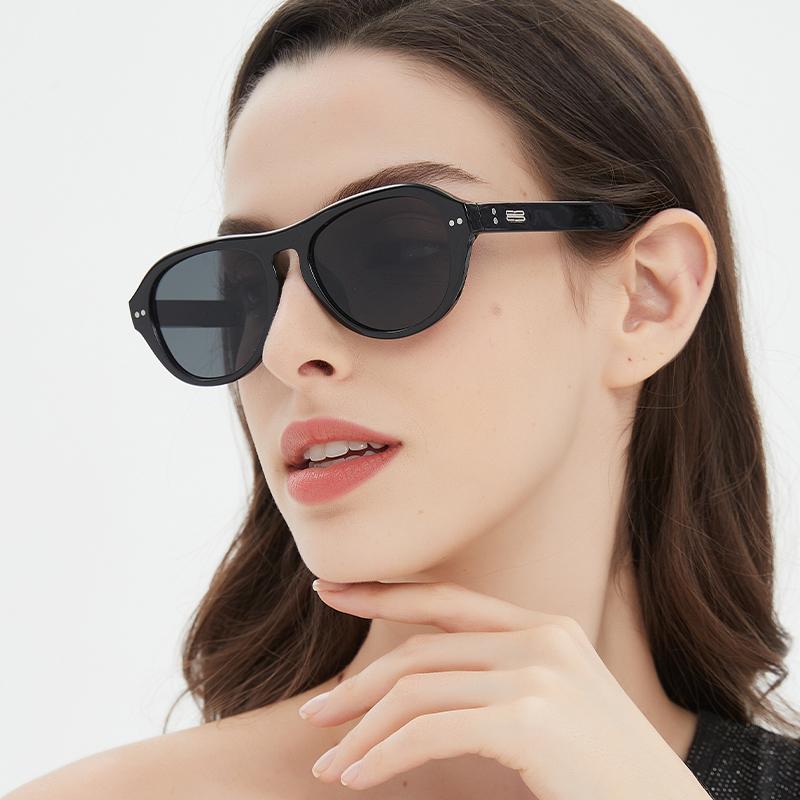 Xiaomi 2025 New Retro Sunglasses For Women High-end Large Frame Sunglasses Pilot Toad Mirror Trendy MN5534