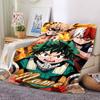 Custom Name My Hero Academia Theme Printed Blanket - Perfect for Couch, Bed, Travel & Outdoor Use | Machine Washable, Cozy & Durable.