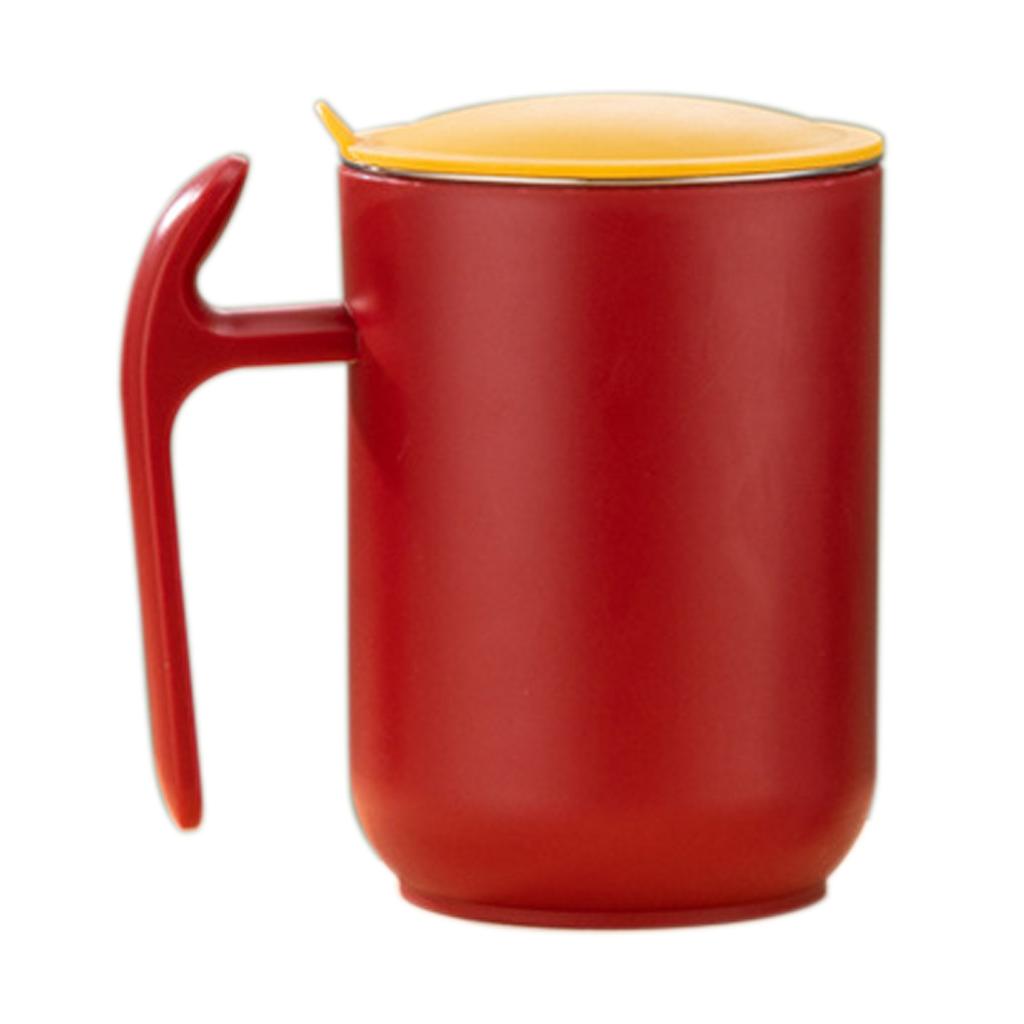 Кружка для кофе 500 мл Большой вместимости Кружка из нержавеющей стали 304 с крышкой и ручкой Съемная Двухслойная Изолированная Чашка для воды Посуда для напитков