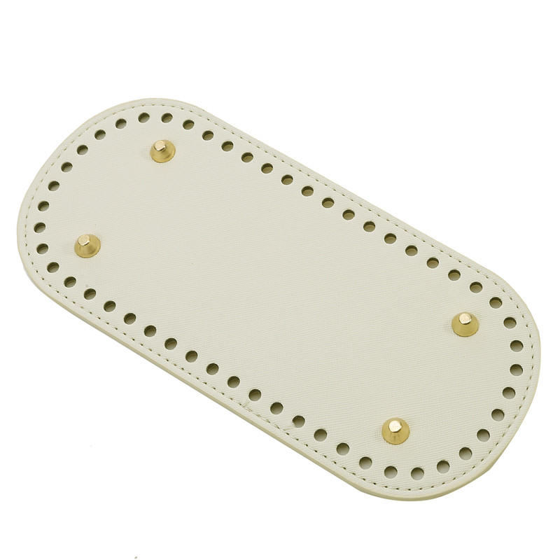 Креативная овальная форма DIY ручной работы плетёная сумка основа для подушки с отверстиями дно с заклёпками аксессуары