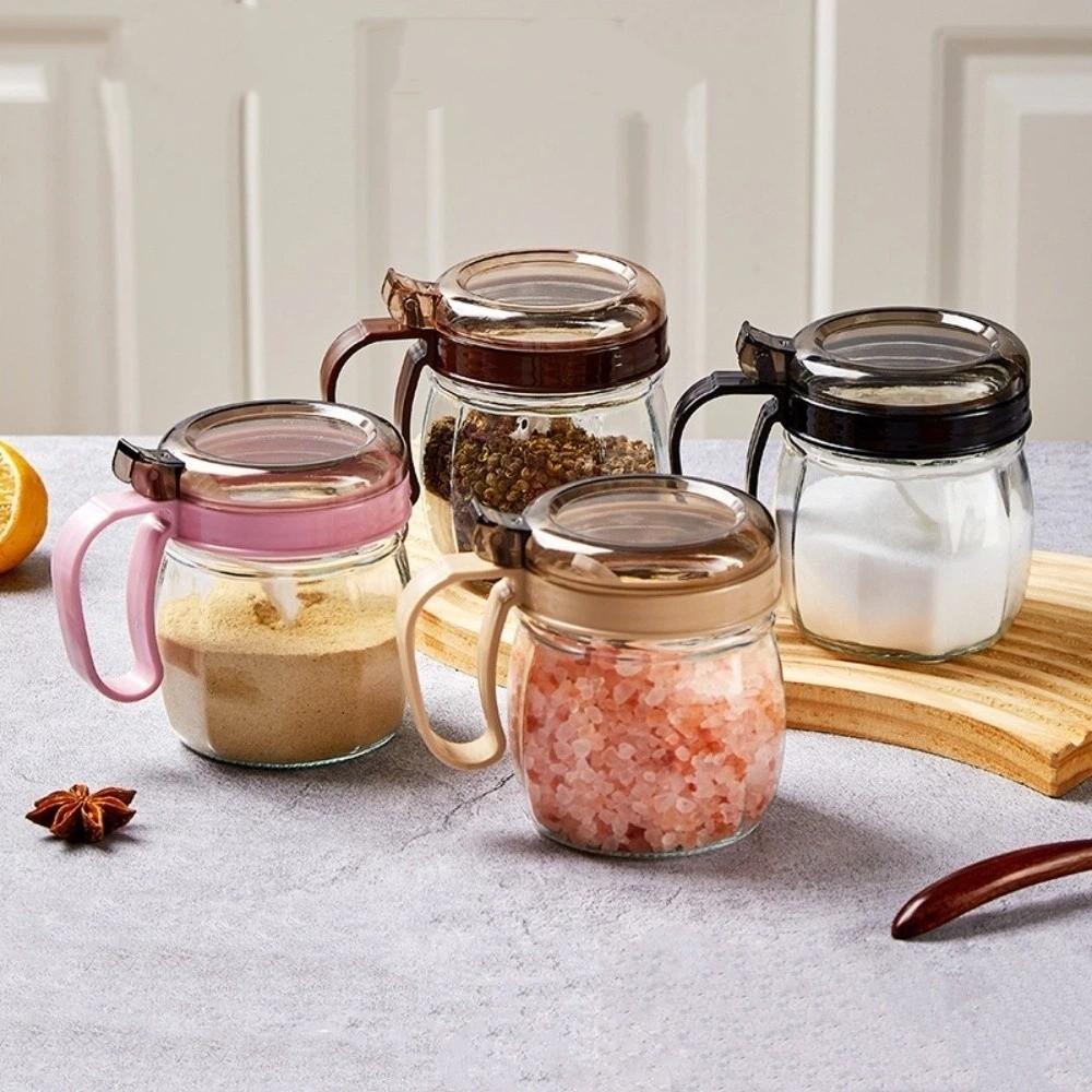 Sealing Kitchen Storage Bottle Large Capacity Condiment Jar Oil Bottle Holder Salt Pot  Home Use