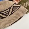 Fashion Commuter Milliner Autumn and Winter New Wool Knitted Bucket Hat Basin Hat Warm Bucket Hat