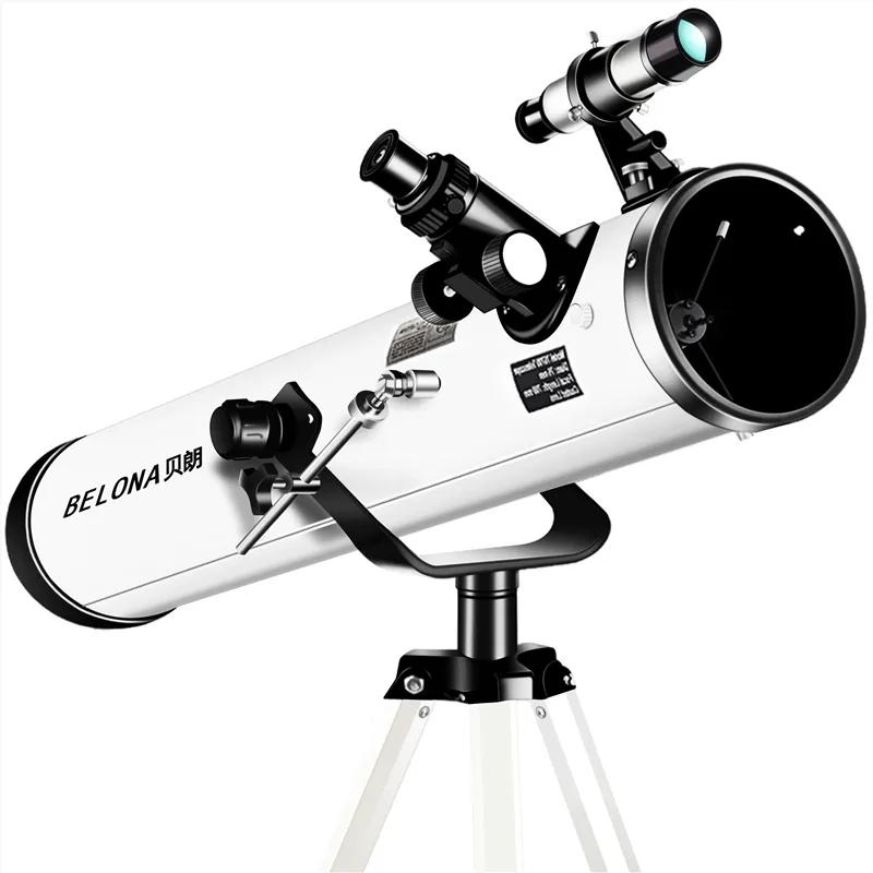 Астрономический телескоп с большой апертурой в 1000 раз, астрономический телескоп высокой мощности, космический монокуляр, студенческий профессиональный телескоп