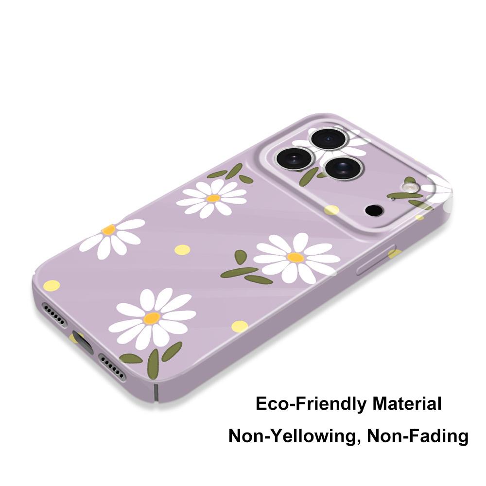 Falling Daisies Phone Case For iPhone 17 Air 16 16E 15 14 Plus Pro Max Film Hard Cover
