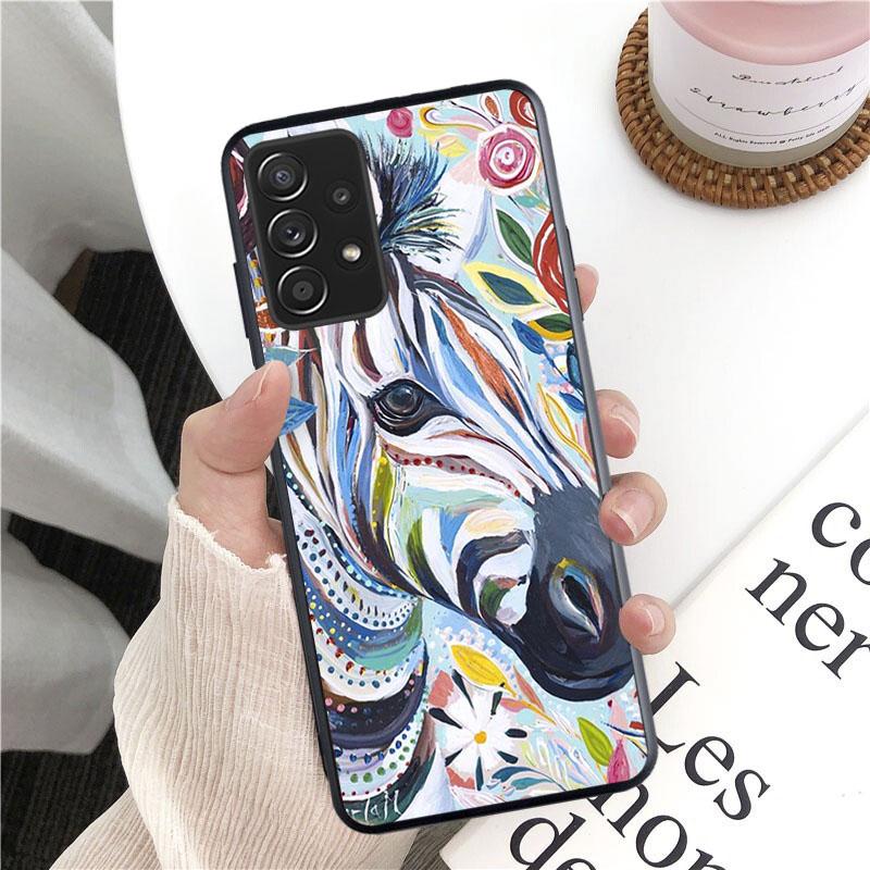 Чехол для телефона с изображением зебры для Samsung Galaxy A13 A22 A12 A32 A71 A11 A21S A33 A52 A72 A51 A50 A70 A31 M31