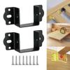 2 Pieces Bed Rail Fittings Frame Brackets Supplies for Bunk Beds Headboard Professional Easy
