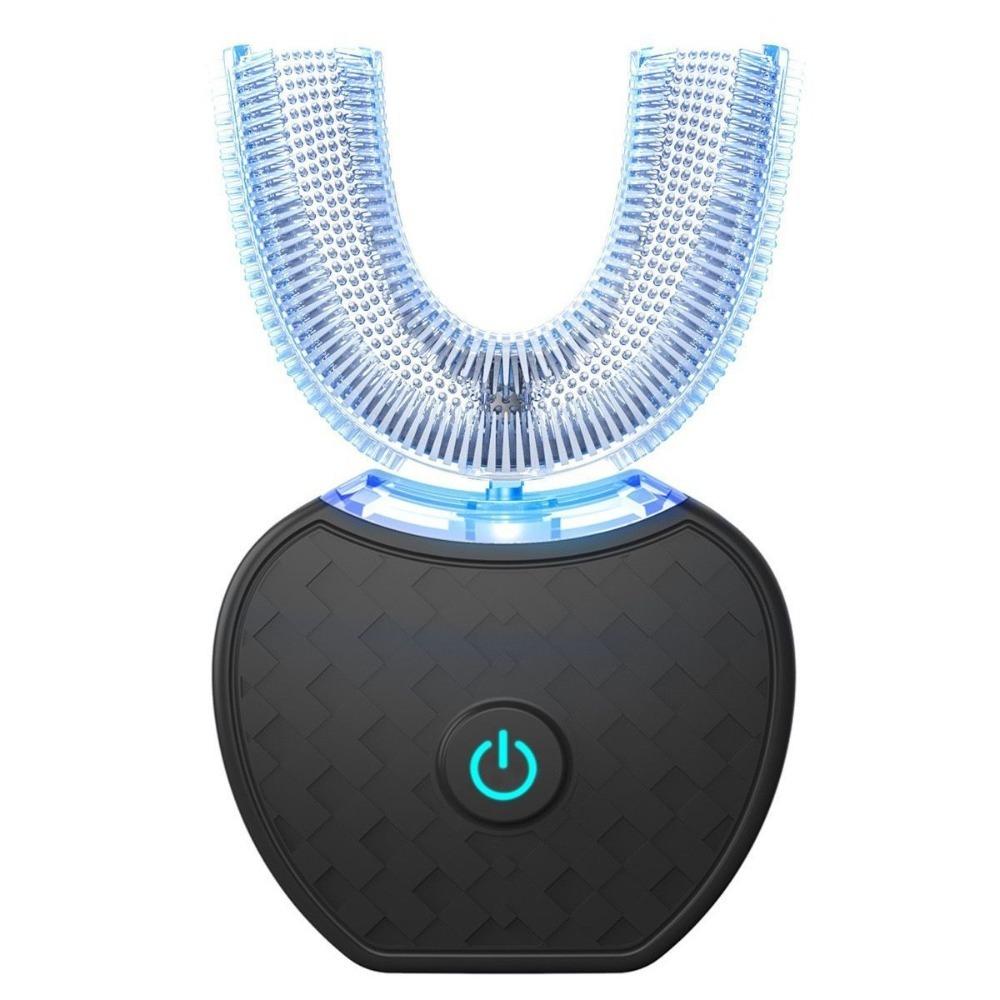 U-образная автоматическая зубная щетка IPX7 водонепроницаемая электрическая ультразвуковая зубная щетка для взрослых