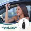 [PATIKIL] Leather Key Fob Key Cover RFID Key Fob Protector 1.57"x0.14" Black