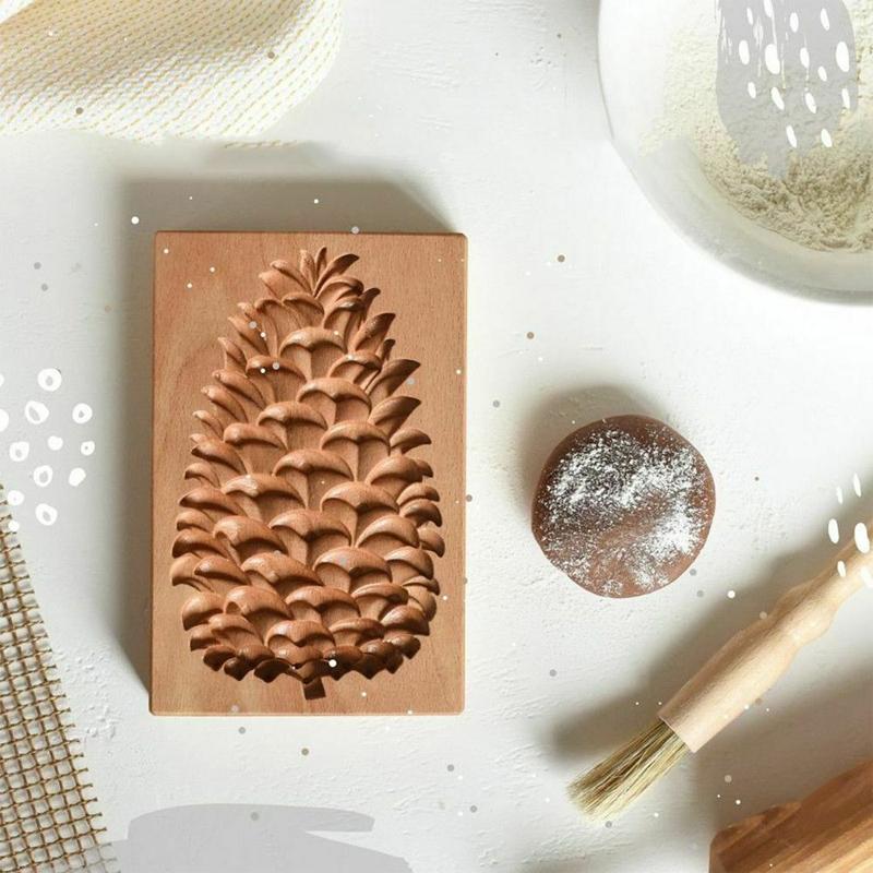 Резные деревянные формы для печенья, имбирные пряники, розовая сосна, формы для печенья, инструменты для выпечки, сделай сам