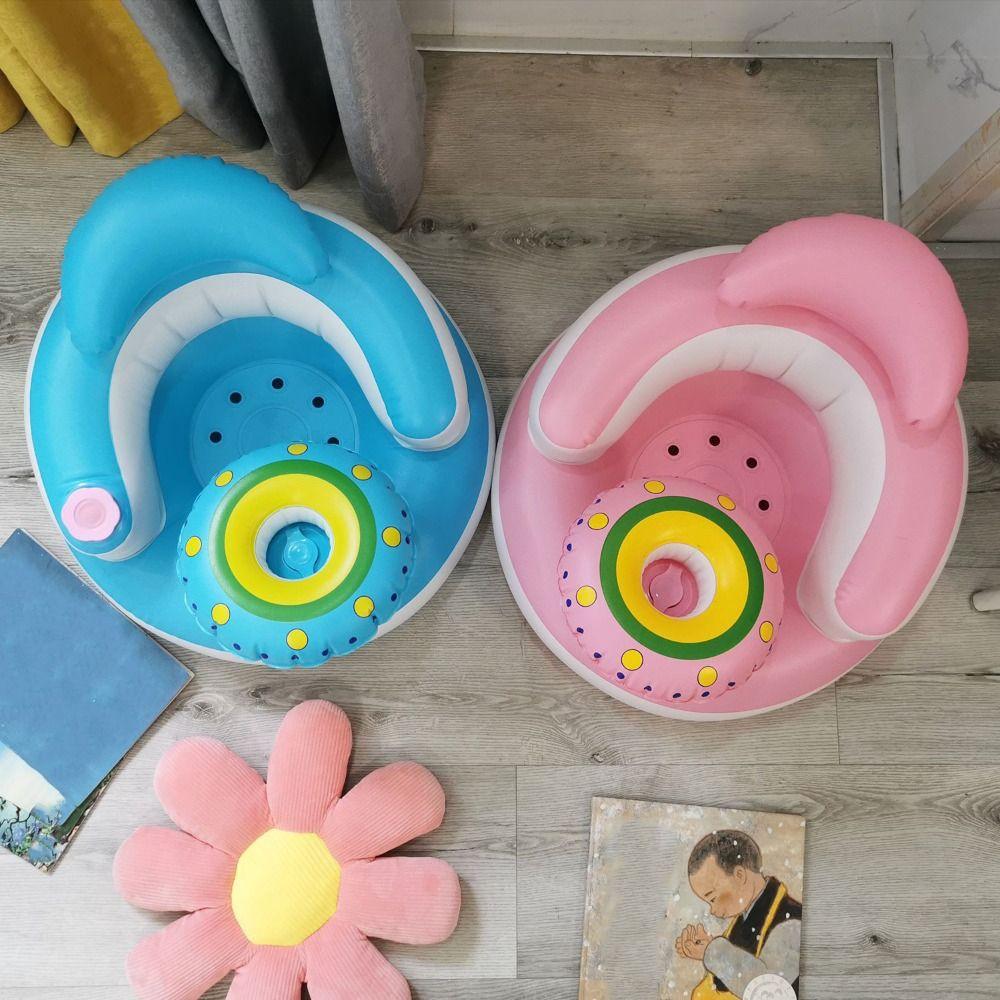 Music Feature Infant Inflatable Seating Chair Toddler Practice Sitting Stool Children Supplies