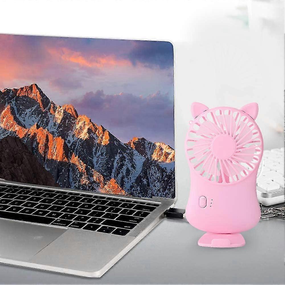 2 Pieces Portable Fan, Mini Table Fan, Quiet Portable Fan 3 Speed Adjustable Usb Handheld Handle For Outdoor Camping Office Room