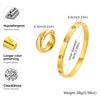 Classic Triple Interlocked Rings Gold Plated Cubic Zircon Bracelet Set, Luxury Stainless Steel Jewelry Set for Women Her Gift