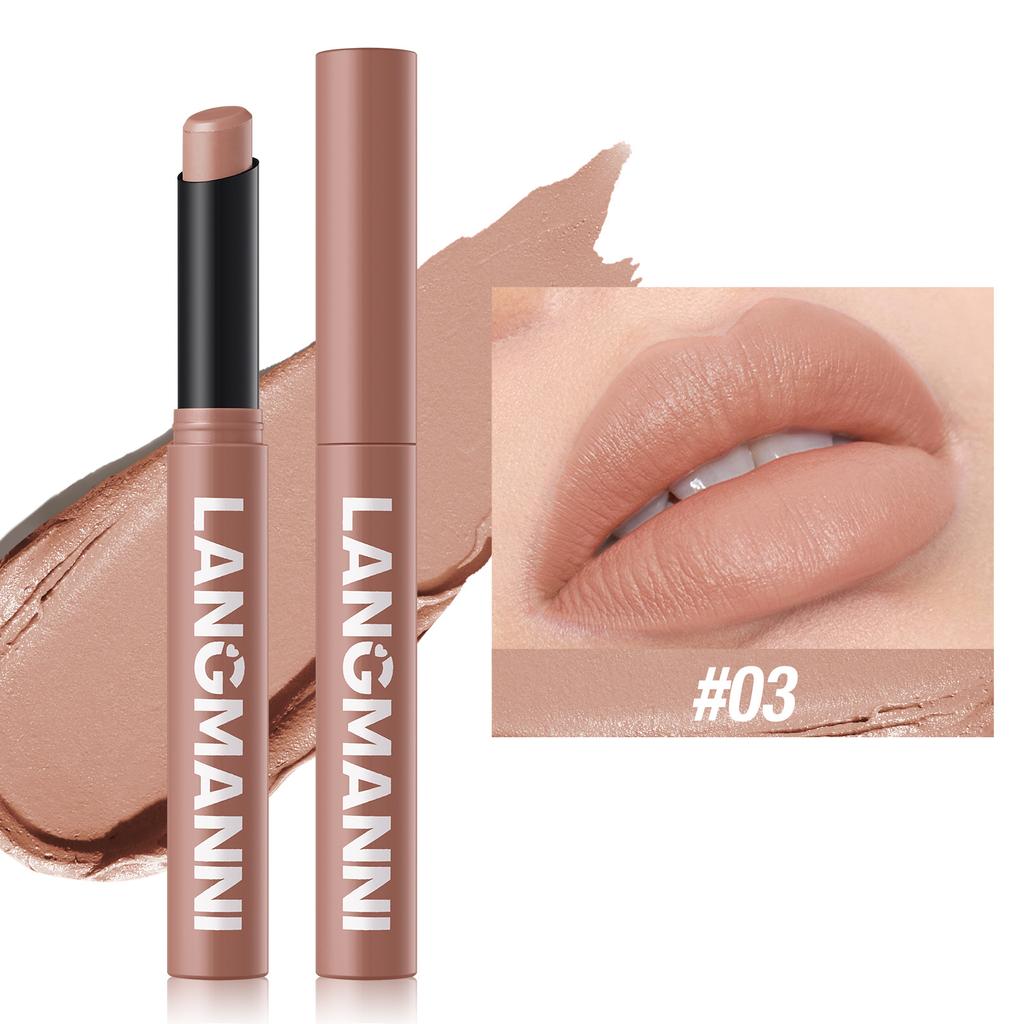 New Rotating Velvet Matte Lipstick Long Lasting Waterproof Lipstick Non-Stick Cup Lip Stain Tint Cosmetics Pencil Liner Makeup