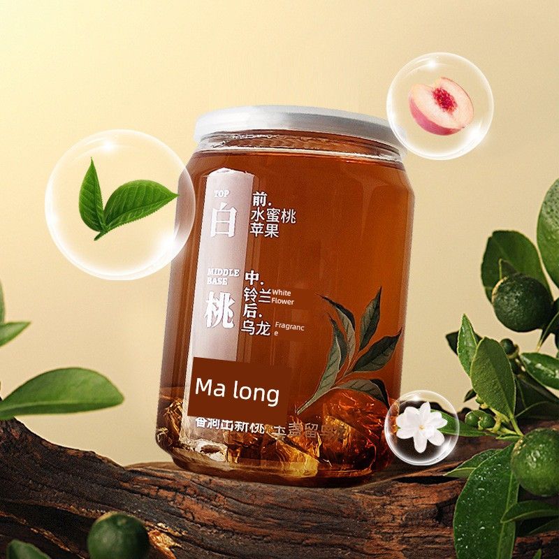 Tea-Scented New Alcohol-Free Car Fragrance, Long-Lasting Odor-Removing Solid Fragrance Balm, Air Freshener Ornament