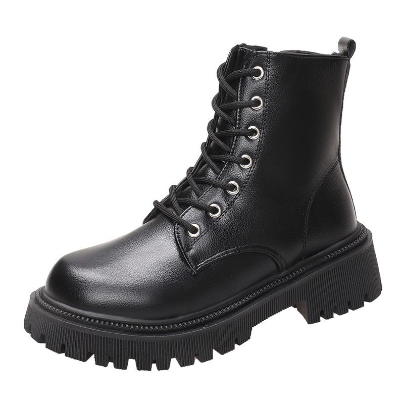 Fashion Women's New Autumn Winter Thick Sole with Plush Insulation Casual Fashionable Short Boots Comfortable Winter Cotton Boots