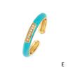 Trendy Colorful Zircon Drip Oil Stacking Ring for Spring/Summer