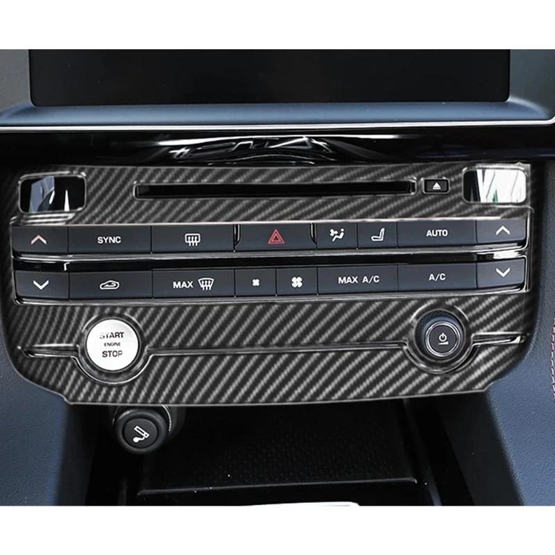 Автомобильный центр, кнопка режима кондиционирования, рамка, накладка, подходит для Jaguar XE XEL XF XFL F-PACE 2016-2018 Авто