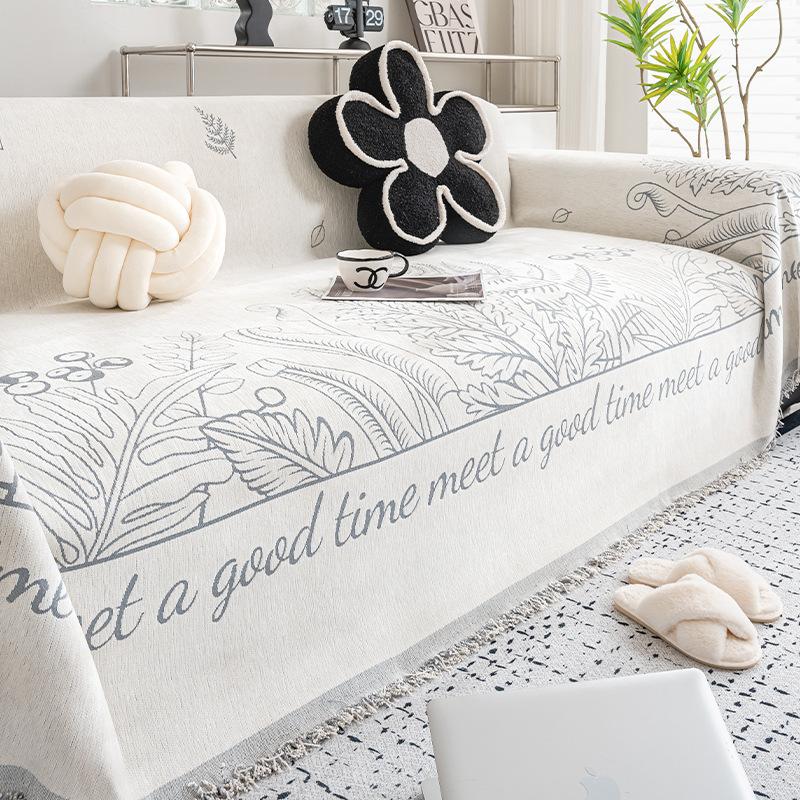 Chenille Sofa Towel Four Seasons Universal All-Inclusive Sofa Cover Dust Cover Living Room One Piece Sofa Cover Cloth Cushion