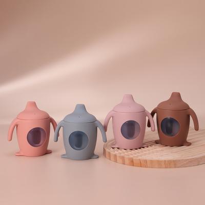 Color Kids 1 шт. Силиконовый поильник-пингвин Прозрачная детская бутылочка для воды Не содержит БФА Непроливайка Портативная детская чашка Детские подарки