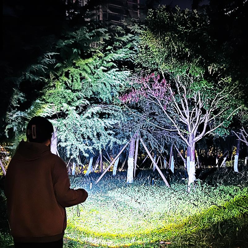 Мощный светодиодный фонарик XHP50, перезаряжаемый через Type-C, алюминиевый сплав, зум, ручной фонарь для кемпинга, для чрезвычайных ситуаций на открытом воздухе