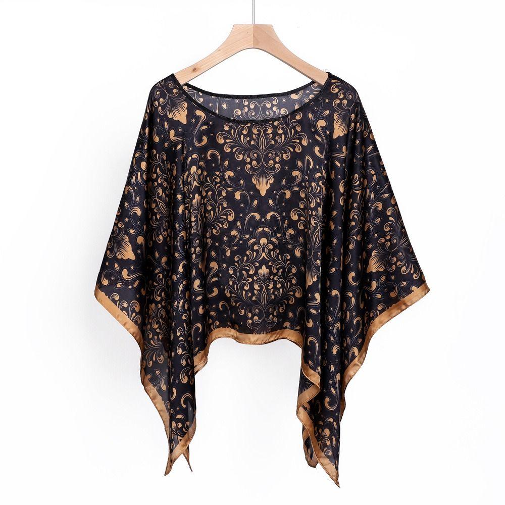 110x110cm Pullover Scarf Women Large Handkerchief Fashion Silk Scarf