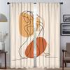 Abstract Line Pattern Blackout Curtain for Room 2 Panel Modern Living Room Curtains Home Interior Curtains Blinds Shades Kitchen