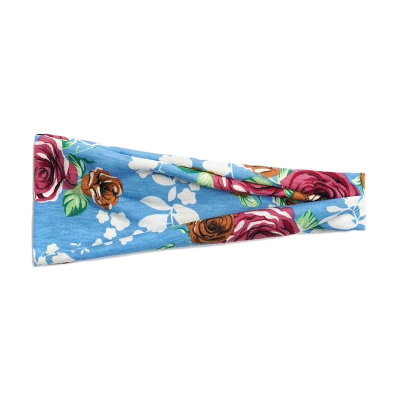 Boho Headbands for Women Fashion Headband Yoga Workout Head Bands Hair Accessories Non Slip Band Sport Headwrap Running Elastic Hairbands