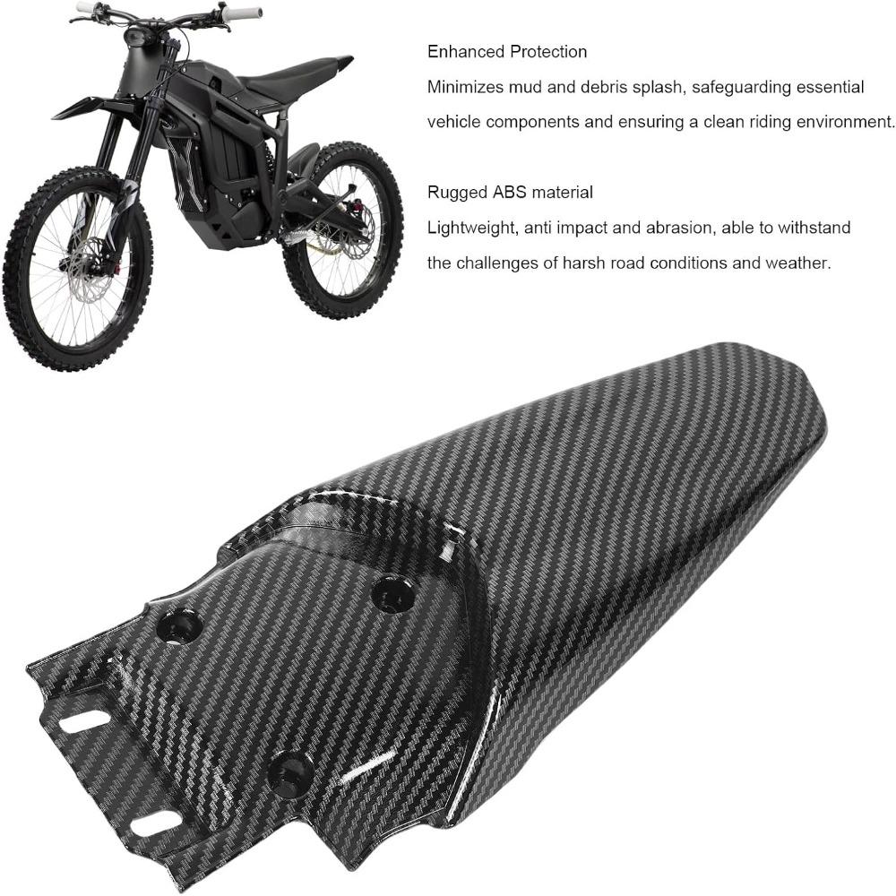 Carbon Fiber Tail Mudguard Durable Rear Fender for Talaria Sting X3 / MX3 / MX4 Off‑road Repair