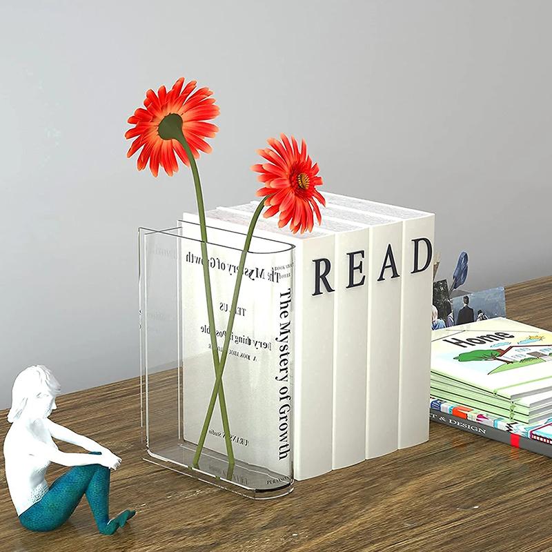Ваза для книг для цветов Подарки для любителей книг Ваза для цветов для декора комнаты Эстетический декор дома Необходимые предметы для квартиры