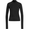 Fashionable Comfortable Soft Breathable Long Sleeve T-Shirt Women Tops Black GH6844
