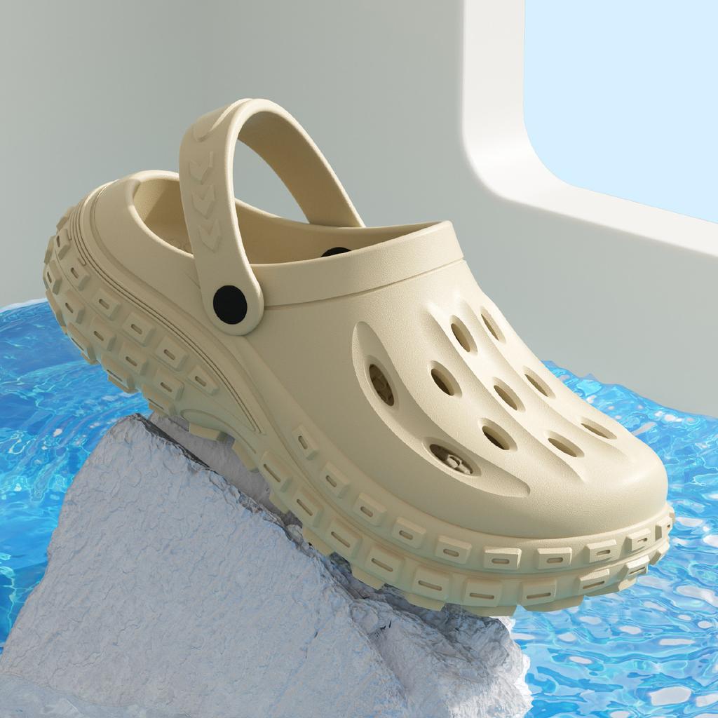 Платформа Женские Сабо Обувь Пляж Сад Толстая Подошва Сандалии Мода Удобные Нескользящие Тапочки Летние Для Дома Улицы Мужские Обувь с Отверстиями