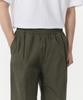 MUSINSA STANDARD Cotton Deep Tuck Wide Elastic Waist Pants [Khaki]