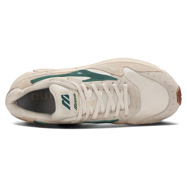 Mizuno Unisex Retro Breathable Casual Sneakers White Navy D1GH2323-04