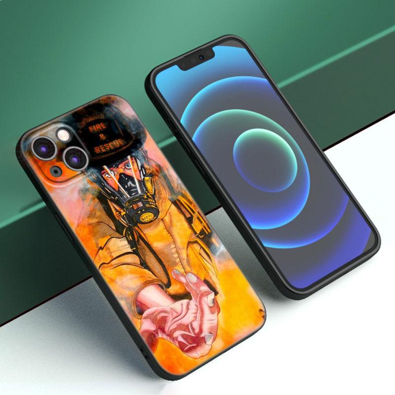 Герои-пожарные Пожарный Чехол для телефона для Apple iPhone 12 13 Mini 11 14 15 Pro Max 7 8 X XR XS SE 2020 2022 Черный силиконовый чехол