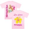 Футболки Midnight Sun Tour 2026 Z-Zara Larsson Графическая одежда Y2k Хип-хоп Женская Мужская Уличная одежда Чистый хлопок Мягкая Повседневная футболка Шикарная