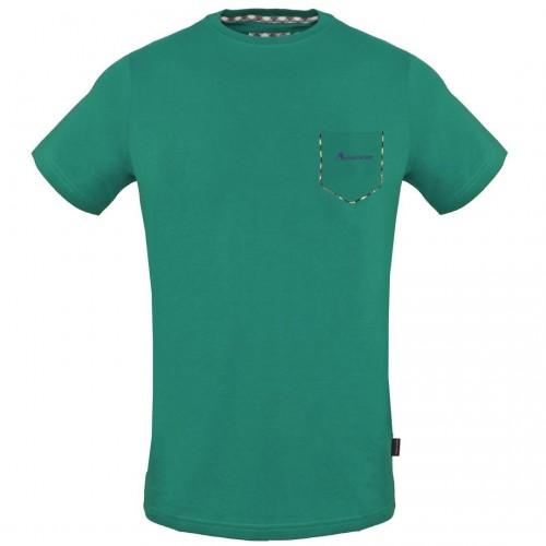 Aquascutum Mens Check Pocket T-Shirt