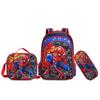 New 16-Inch 3-Piece Kids Cartoon Backpack Set Nylon Rolling Backpack School Bag for Boys Girls