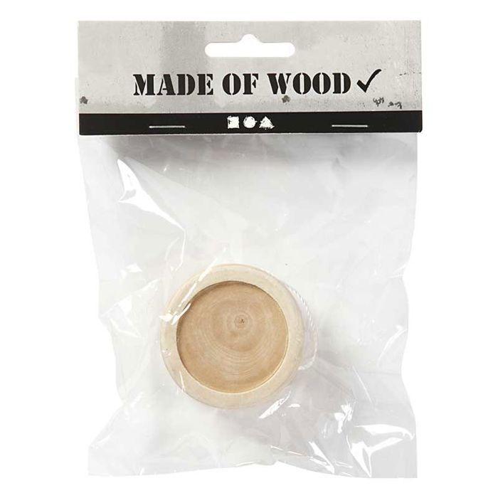 Yo-yo en bois - Creativ Company - 5 cm - Personnalisable - Marron - Mixte