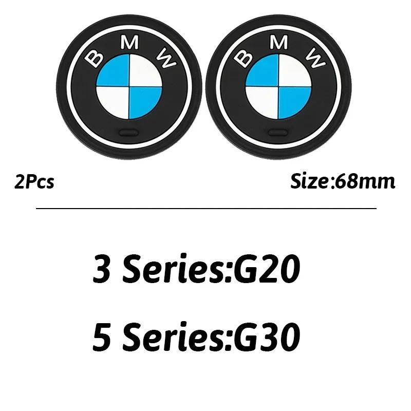 BMW 2Pcs Car Cup Holder Anti-Slip Coaster Pad Interior Accessories For BMW M G30 G32 G01 G02 G05 G06 G07 G26 G23 G22 F40 F20 G08