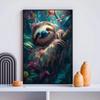 Modern Style Jungle Animal Tiger Leopard Parrot Art Poster Canvas Painting Wall Prints Picture for Living Room Home Decor