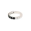 LAYERMOOD 24 Black Half Ring-silver 925