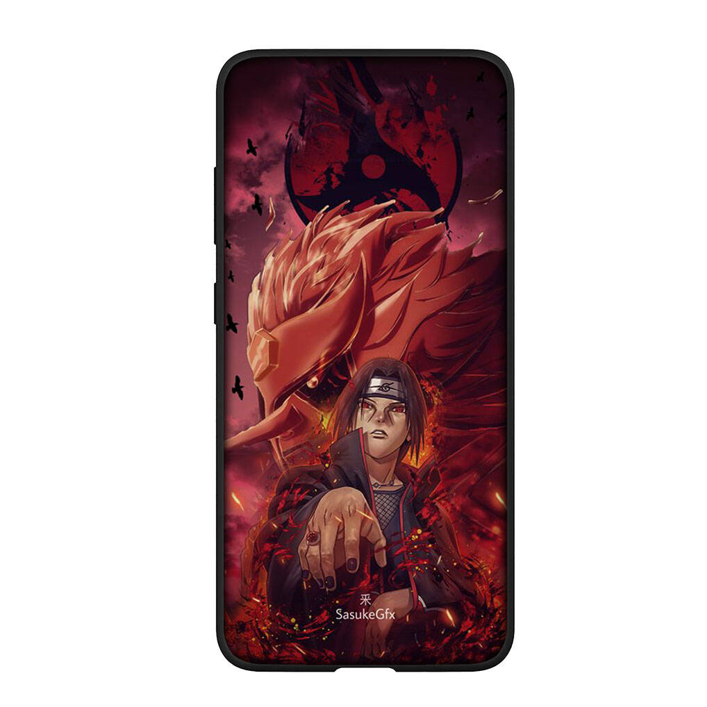 for Samsung Galaxy S25 S24 S23 Ultra FE Plus A17 A37 A57 A56 A55 A06 A16 A15 A36 A26 A35 A05 A25 A54 A34 Phone Case Anime Uchiha Sasuke Naruto Cover
