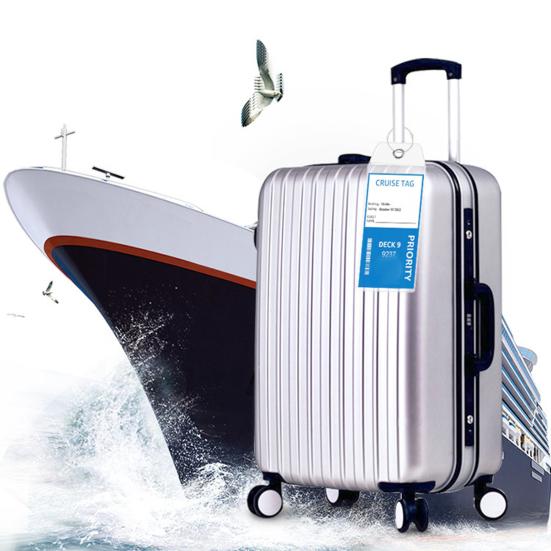 5 шт./компл. держатель багажной бирки со стальным кольцом, прозрачная водонепроницаемая застежка-молния, многоразовая багажная этикетка, рукав, предметы первой необходимости для круиза