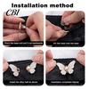 Skirt Fashion Accessory Pin Waist Tightener Butterfly Pins, No-Sew Pants Tighteners, Removable Safety for Low Slit Dress Pins Loose Jeans Skirts